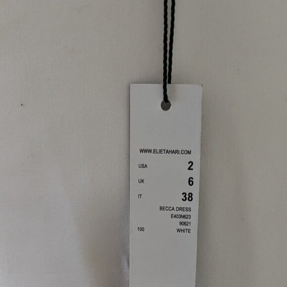 Elie Tahari Beautiful White Sleeveless Dress- NWT Size 2 - Picture 10 of 15